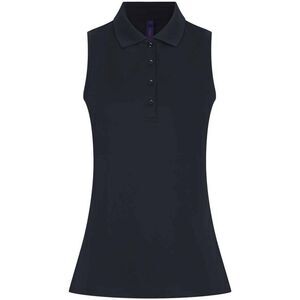 Henbury Womens/Ladies Polo Shirt / Navy